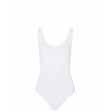 Alaia white Vienne swimsuit