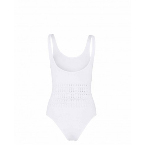 Alaia white Vienne swimsuit