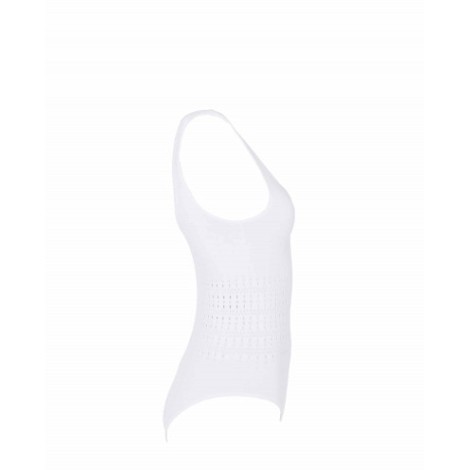 Alaia white Vienne swimsuit