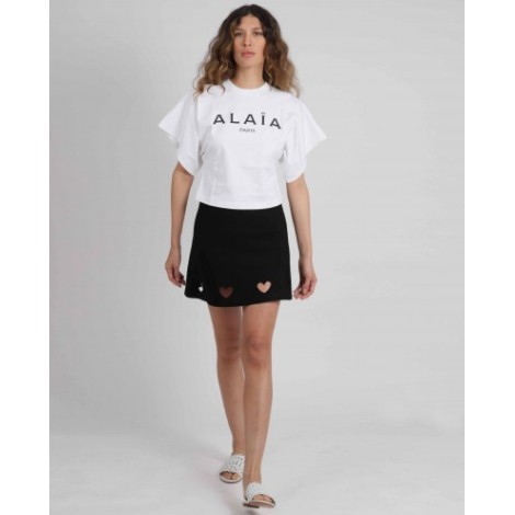 Alaia black Heart skirt