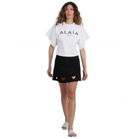 Alaia black Heart skirt