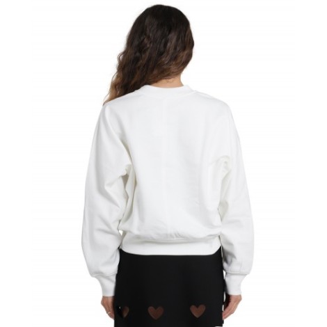 Alaia white logo sweatshirt