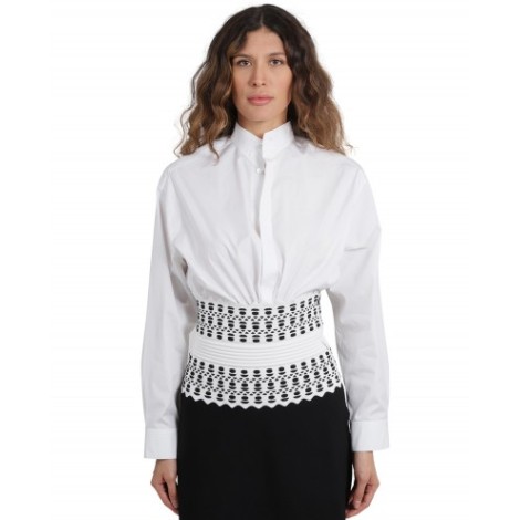 Alaia white bodysuit shirt