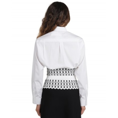 Alaia white bodysuit shirt