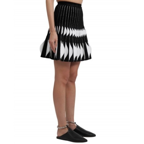 Alaia 3D python knit skirt