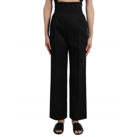 Alaia black high waist trousers