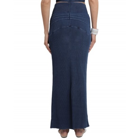 Alaia denim blue skirt