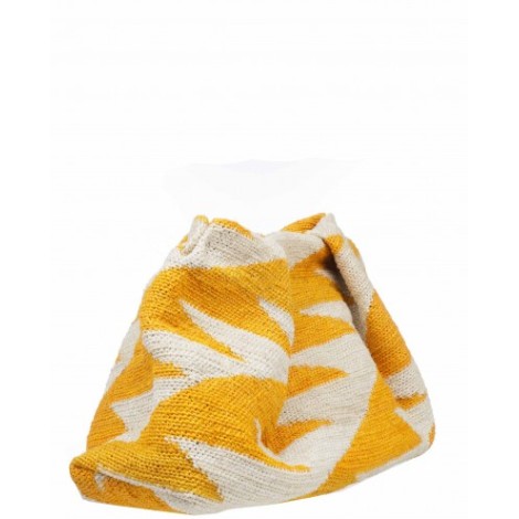 Sensi Studio orange Sisal maxi pouch