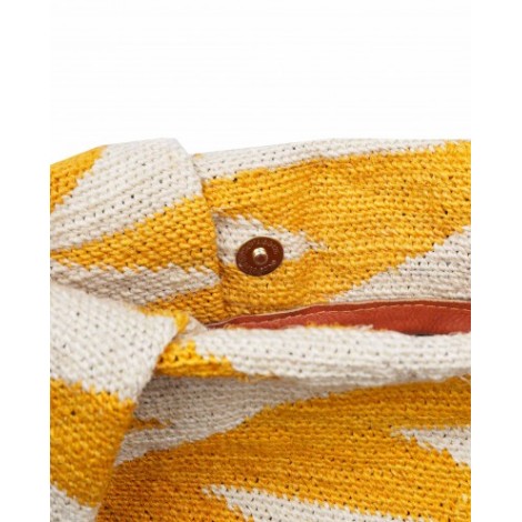 Sensi Studio orange Sisal maxi pouch