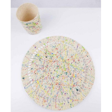 Sensi Studio multicolor Pollock round placemat