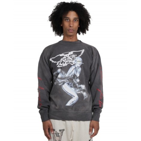 Saint MXXXXXX x Hajime Sorayama black sweatshirt