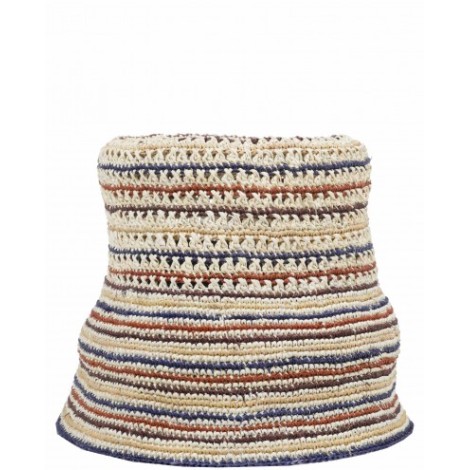 Sensi Studio multicolor trinado crochet lamp shade hat