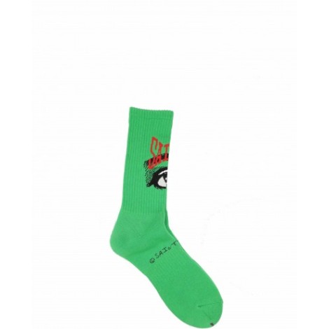 Saint MXXXXXX green Eye socks