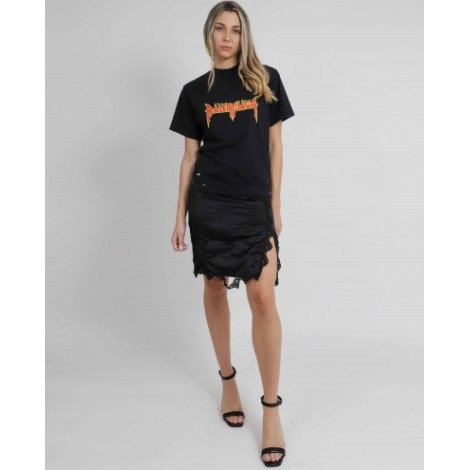 Balenciaga black t-shirt slip dress