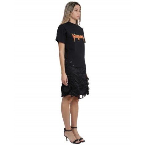 Balenciaga black t-shirt slip dress