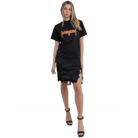 Balenciaga black t-shirt slip dress