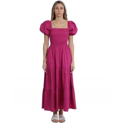 Sabine Arias fuchsia dress