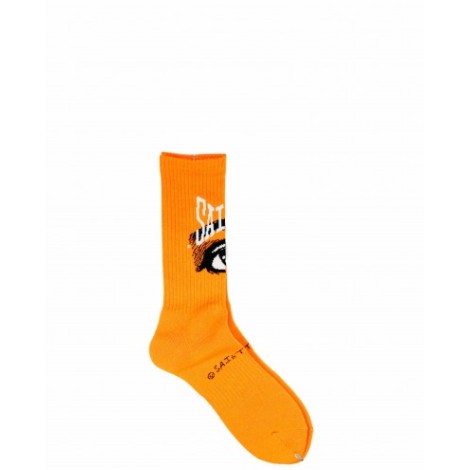 Saint MXXXXXX orange Eye socks