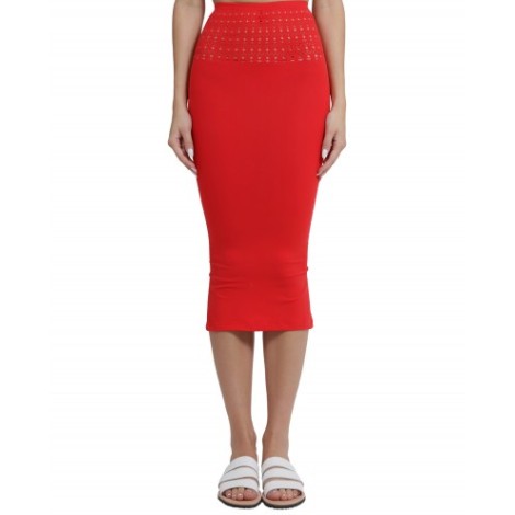 Alaia red Vienne skirt dress