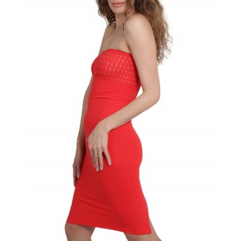 Alaia red Vienne skirt dress