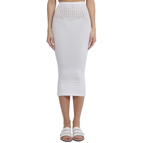 Alaia white Vienne skirt dress