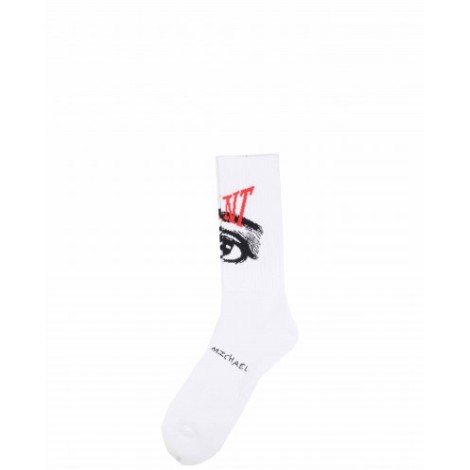 Saint MXXXXXX white Eye socks