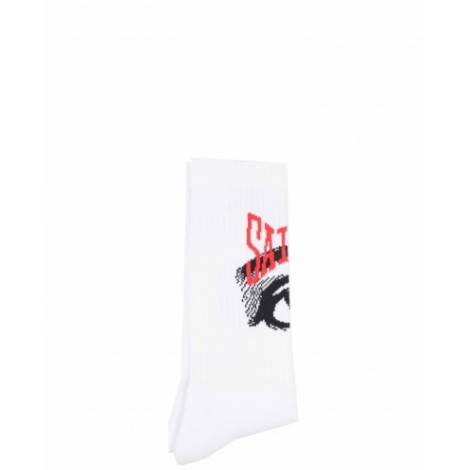 Saint MXXXXXX white Eye socks