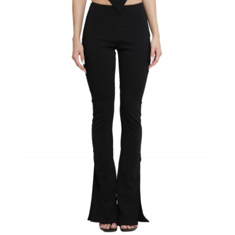 Monot black slit trousers