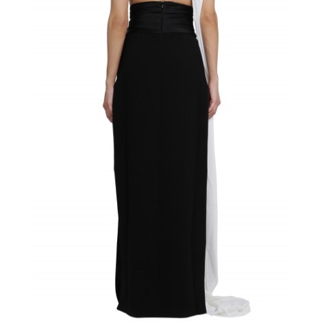 Monot black tuxedo skirt