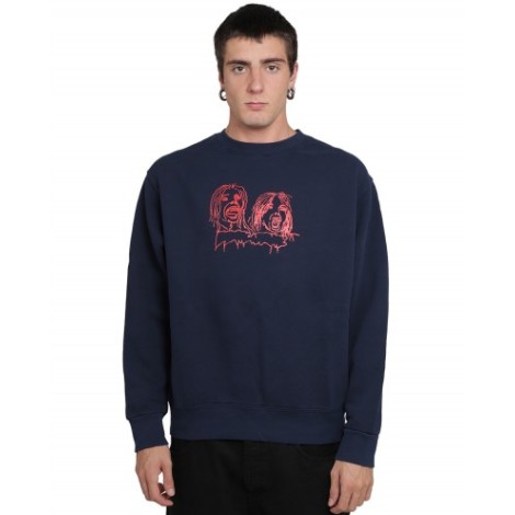 Fucking Awesome navy Front Row sweatshirt