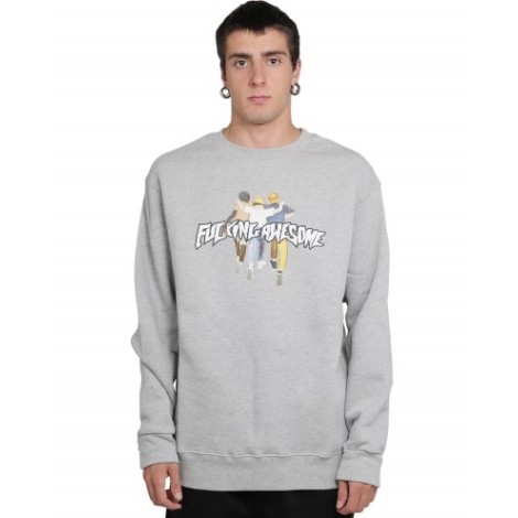 Fucking Awesome grey The Kids are All Right sweatshirt