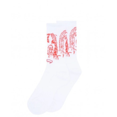 Fucking Awesome white Front Row socks