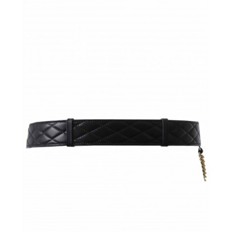 Lanvin black Happy quilted belt