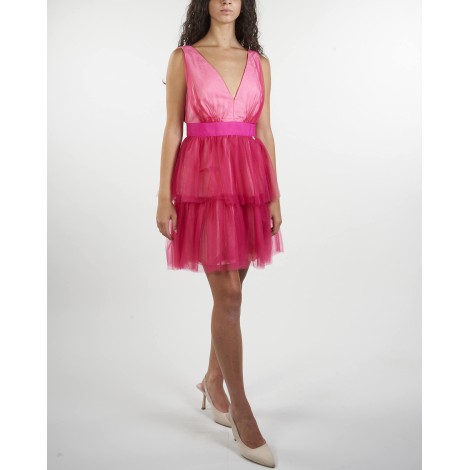 BLUGIRL Abito in tulle con balze Blugirl by Bluemarine