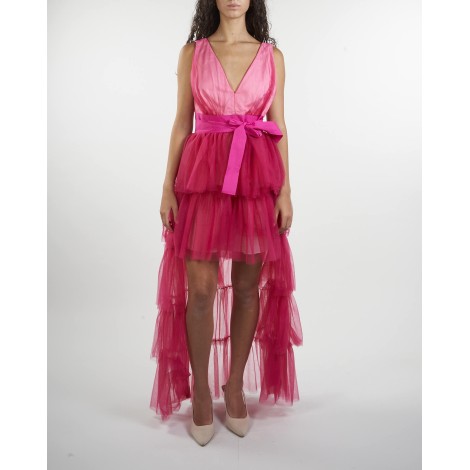 BLUGIRL Abito in tulle con balze Blugirl by Bluemarine