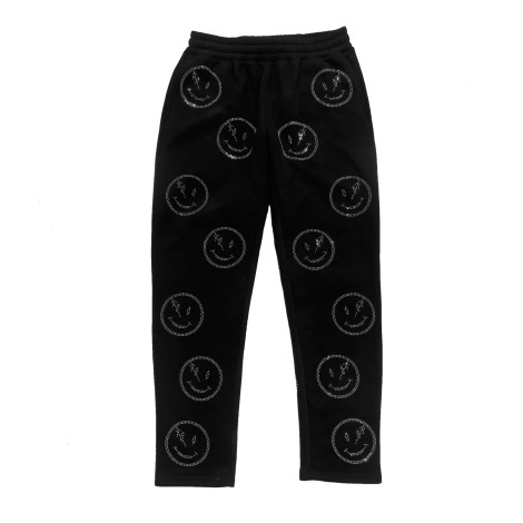 Black Smiley Pants