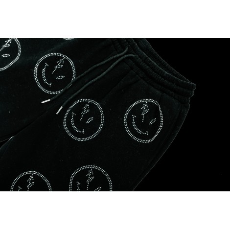 Black Smiley Shorts