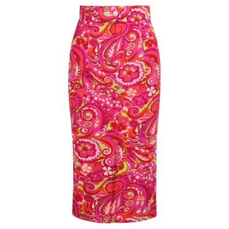 Dolce & Gabbana Paisley Print Long Skirt 42