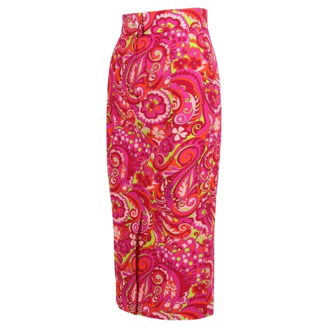 Dolce & Gabbana Paisley Print Long Skirt 42