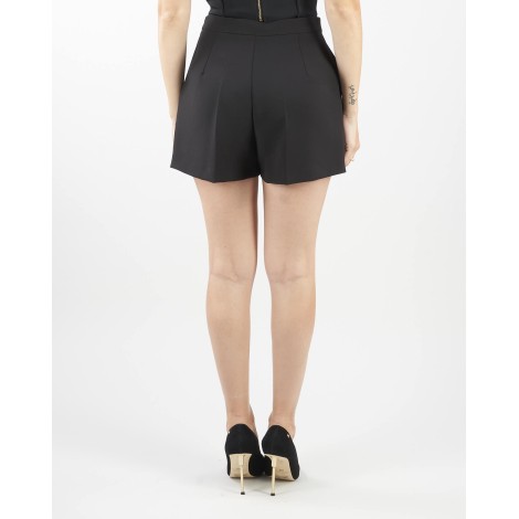 ELISABETTA FRANCHI Shorts in crepe con maxi borchie Elisabetta Franchi