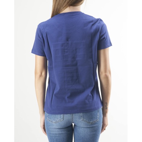 ELISABETTA FRANCHI T-shirt con ricamo incrociato in catena Elisabetta Franchi