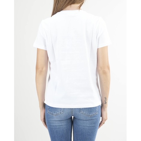 ELISABETTA FRANCHI T-shirt con ricamo incrociato in catena Elisabetta Franchi