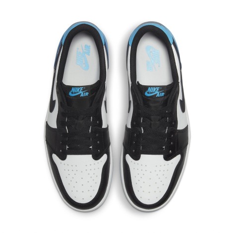 Jordan 1 Retro Low OG Black Dark Powder Blue