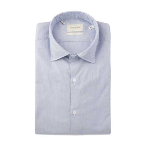 BROOKSFIELD | Men's Microstriped Cotton Slim Fit Shirt