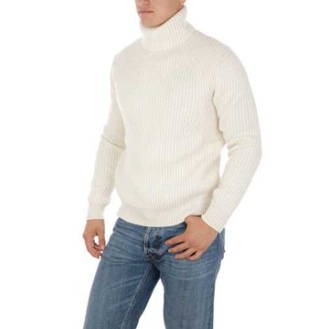 MALO | Men's Ribbed Cashmere Turtleneck Sweater