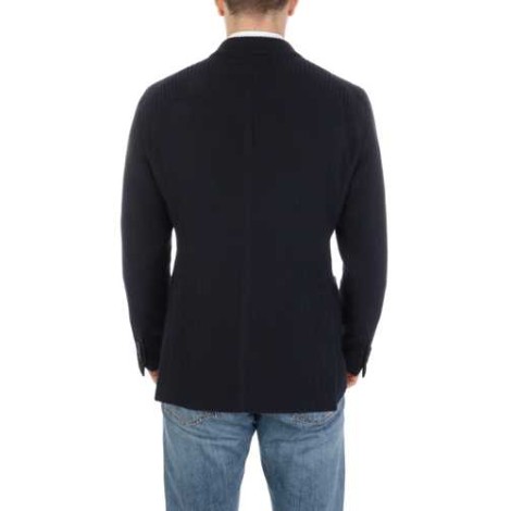 TAGLIATORE | Men's Double-Breasted Ribbed Wool Blazer