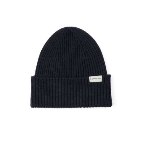 WOOLRICH | Men's Ribbed Beanie in Wool