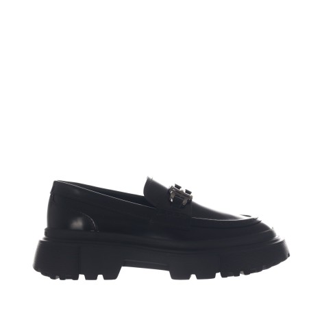 HOGAN MOCASSINO H629 IN PELLE NERO HXW6290EP20RWWB999