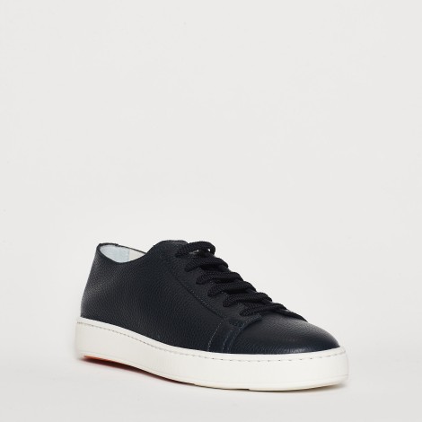 <p>Sneakers in pelle blu</p>