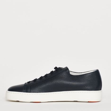 <p>Sneakers in pelle blu</p>